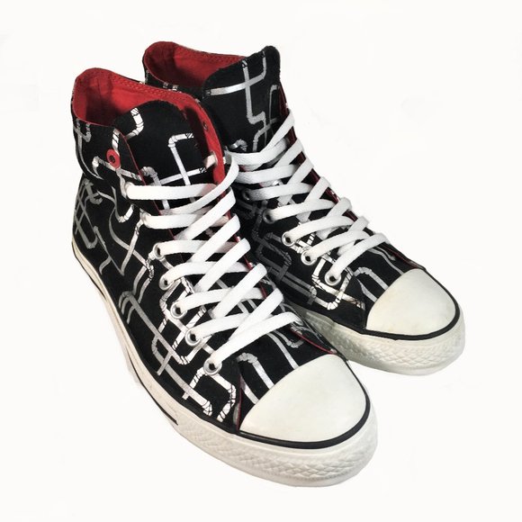 Limited Edition Converse Chuck Taylor Pipes HiTops - Picture 3 of 10